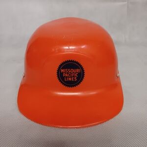 Missouri Pacific Railroad Willson Feather Kap Hard Hat 65FC Adjustable Orange